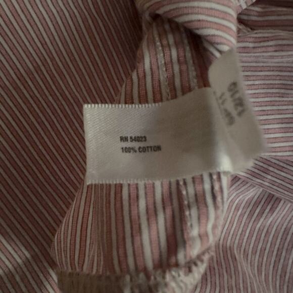 Kate Michael Jensen off shoulder pink button down shirt w ruffle sleeves NWOT S - Picture 8 of 8